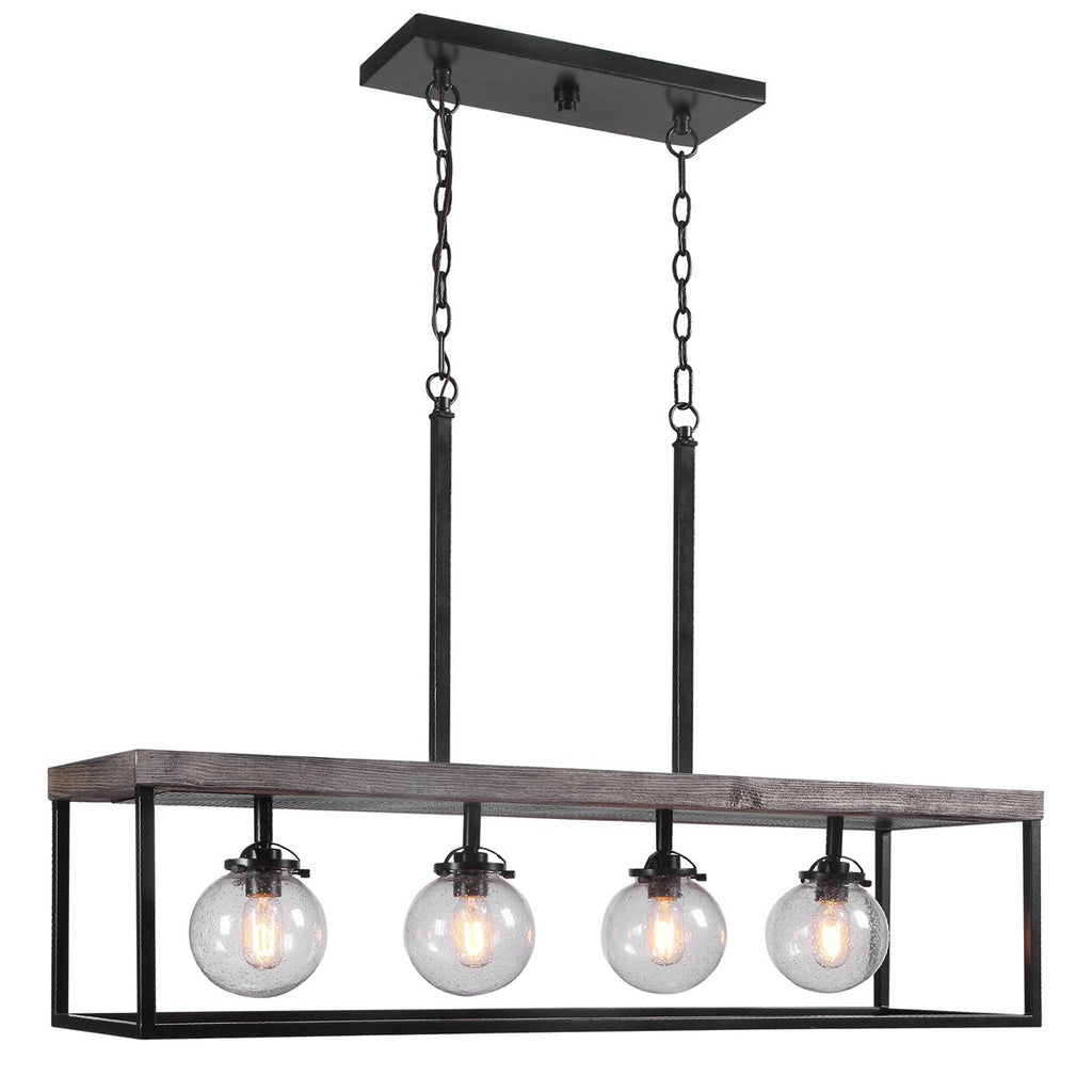 Pearsall 4 Light Industrial Island Light - Bombay Mercantile