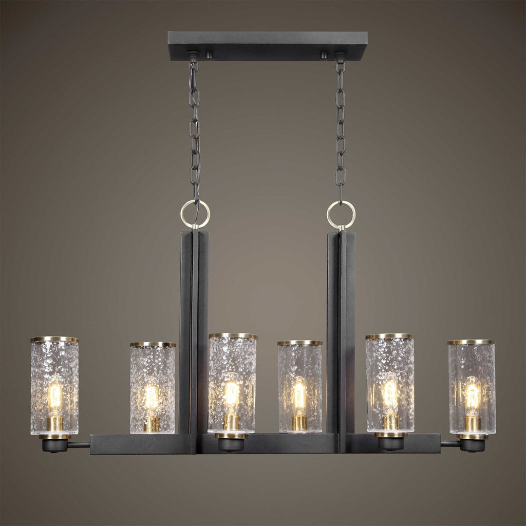 Jarsdel 6 Light Industrial Island Light - Bombay Mercantile