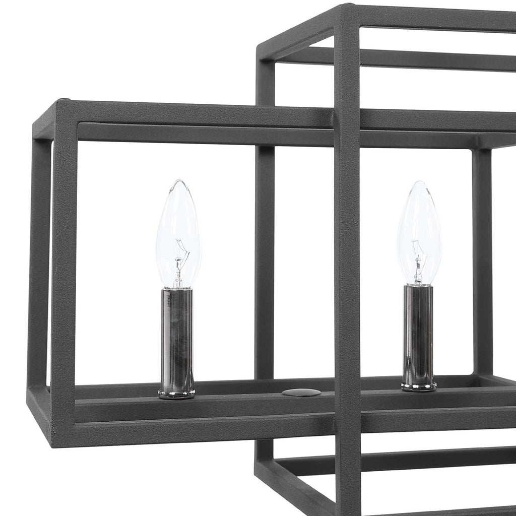 Quadrangle 6 Light Rectangular Chandelier - Bombay Mercantile