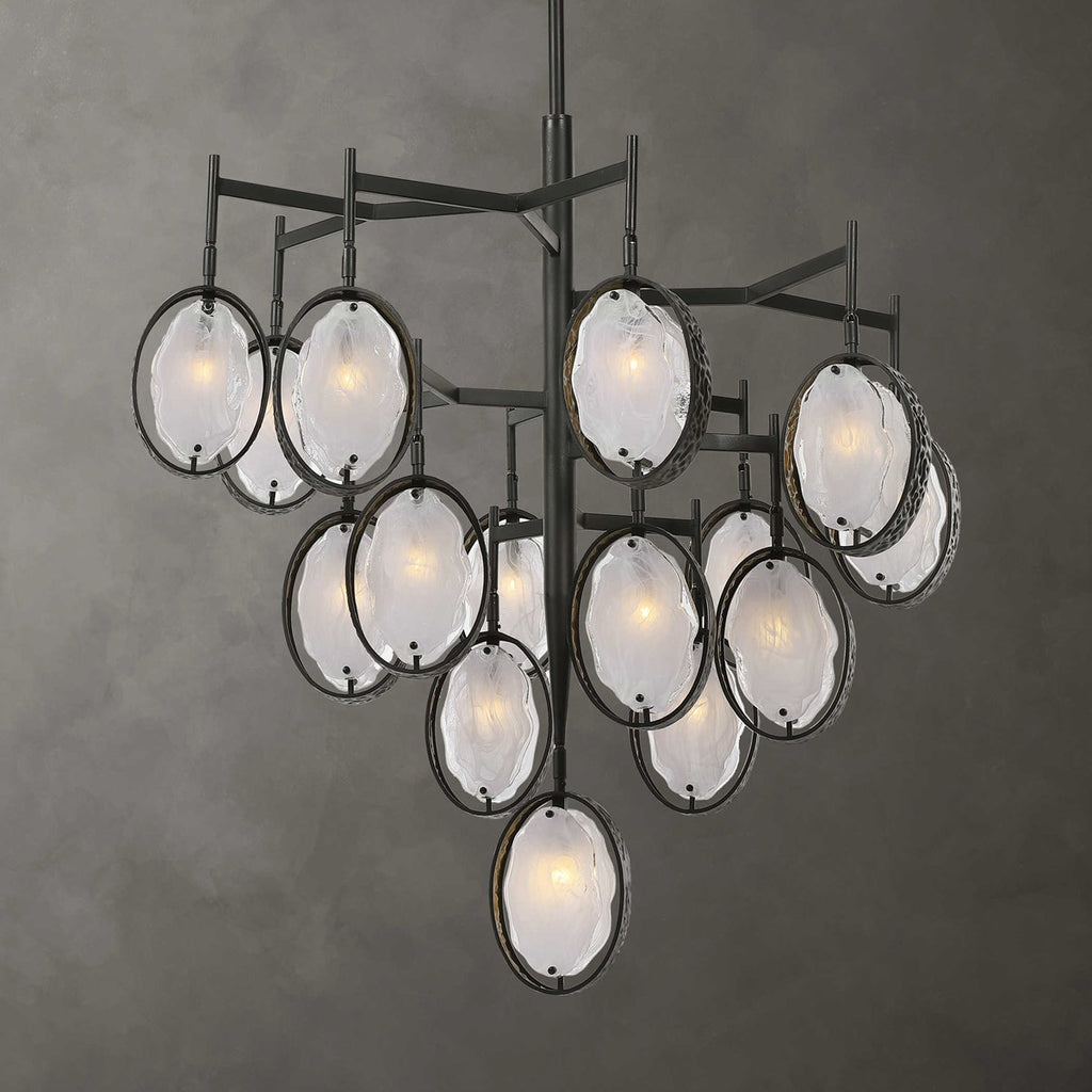 Maxin 15 Light Large Bronze Chandelier - Bombay Mercantile