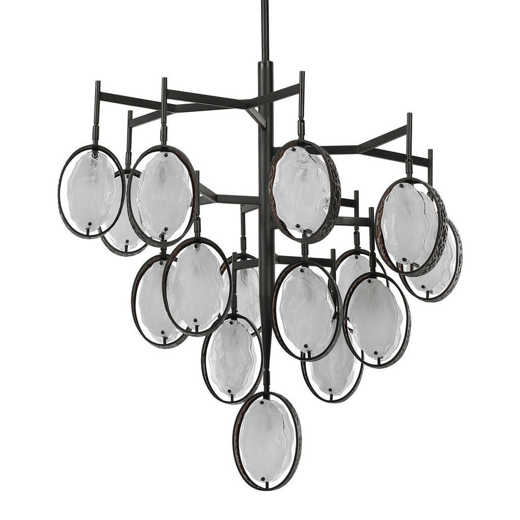 Maxin 15 Light Large Bronze Chandelier - Bombay Mercantile