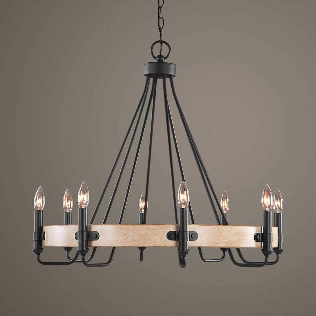 Deschutes 8 Light Farmhouse Chandelier - Bombay Mercantile