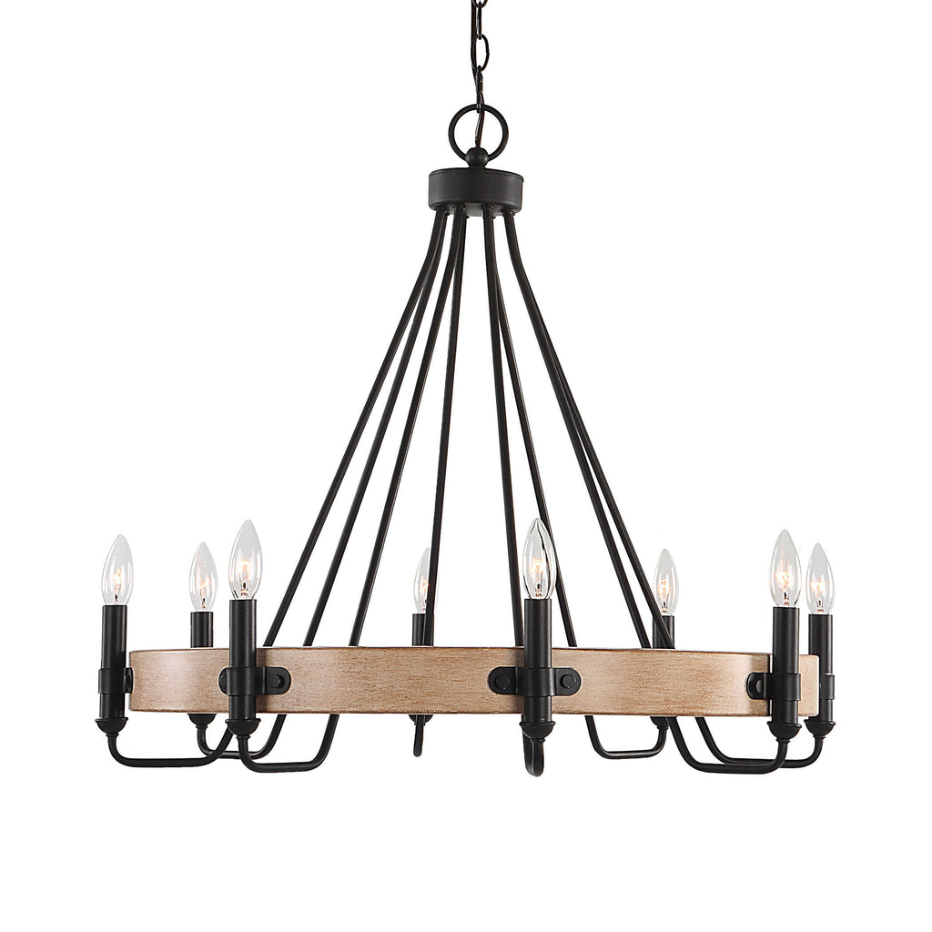 Deschutes 8 Light Farmhouse Chandelier - Bombay Mercantile