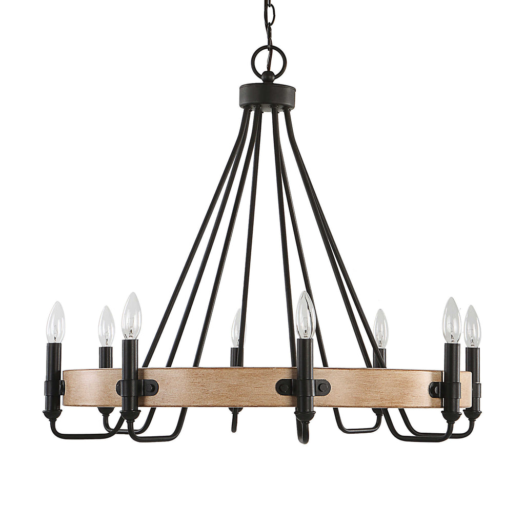 Deschutes 8 Light Farmhouse Chandelier - Bombay Mercantile