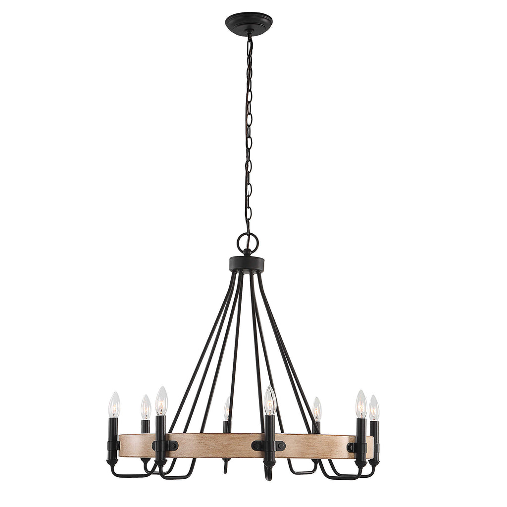 Deschutes 8 Light Farmhouse Chandelier - Bombay Mercantile