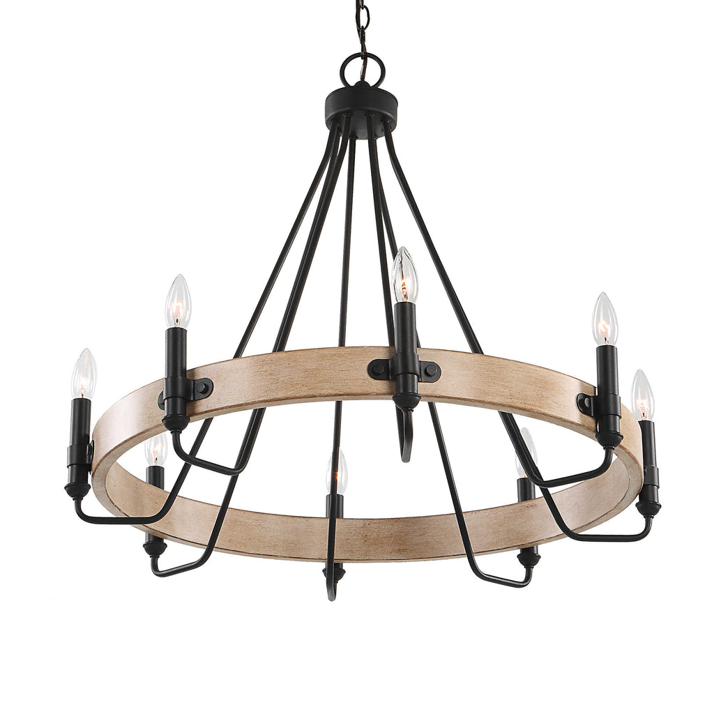 Deschutes 8 Light Farmhouse Chandelier - Bombay Mercantile