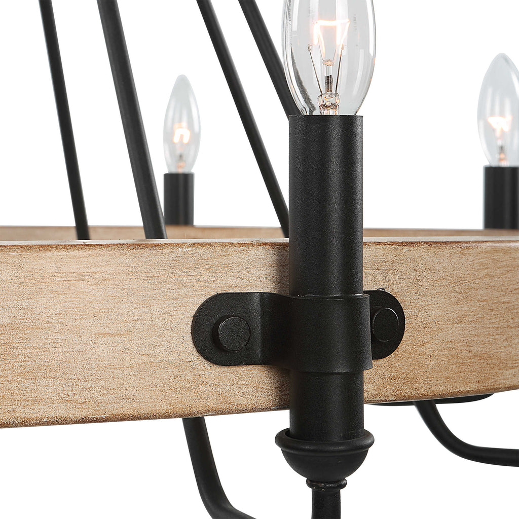Deschutes 8 Light Farmhouse Chandelier - Bombay Mercantile