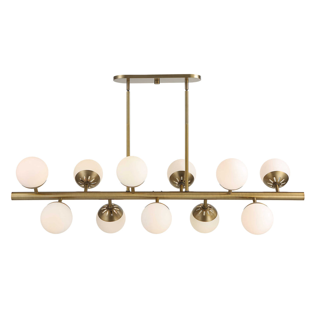 Droplet 11 Light Linear Chandelier - Bombay Mercantile