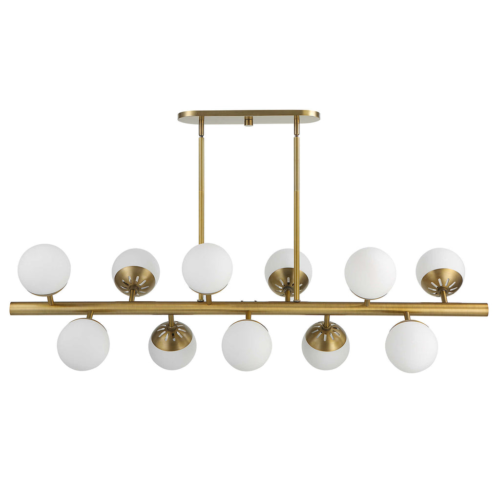 Droplet 11 Light Linear Chandelier - Bombay Mercantile