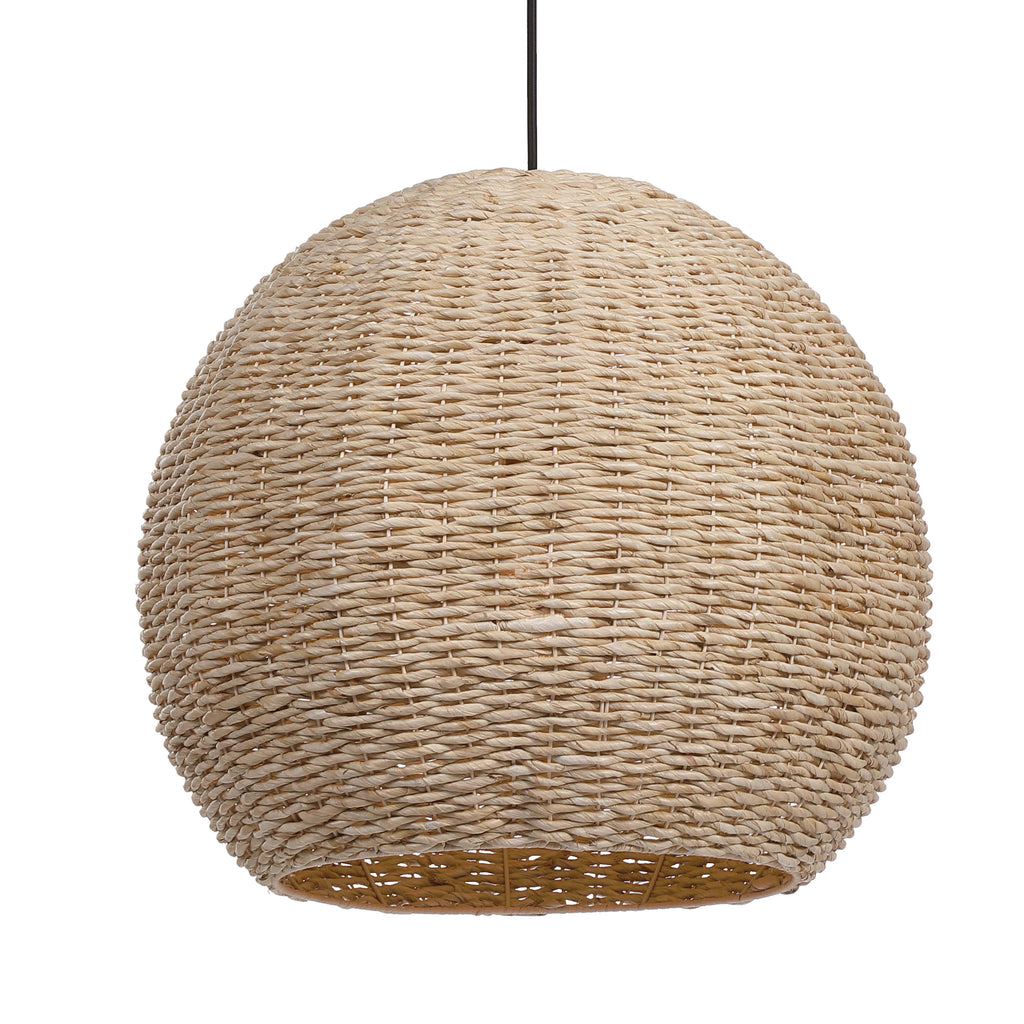 Seagrass 1 Light Dome Pendant - Bombay Mercantile
