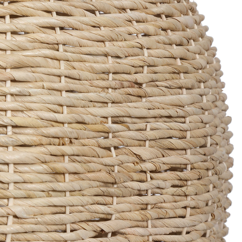 Seagrass 1 Light Dome Pendant - Bombay Mercantile