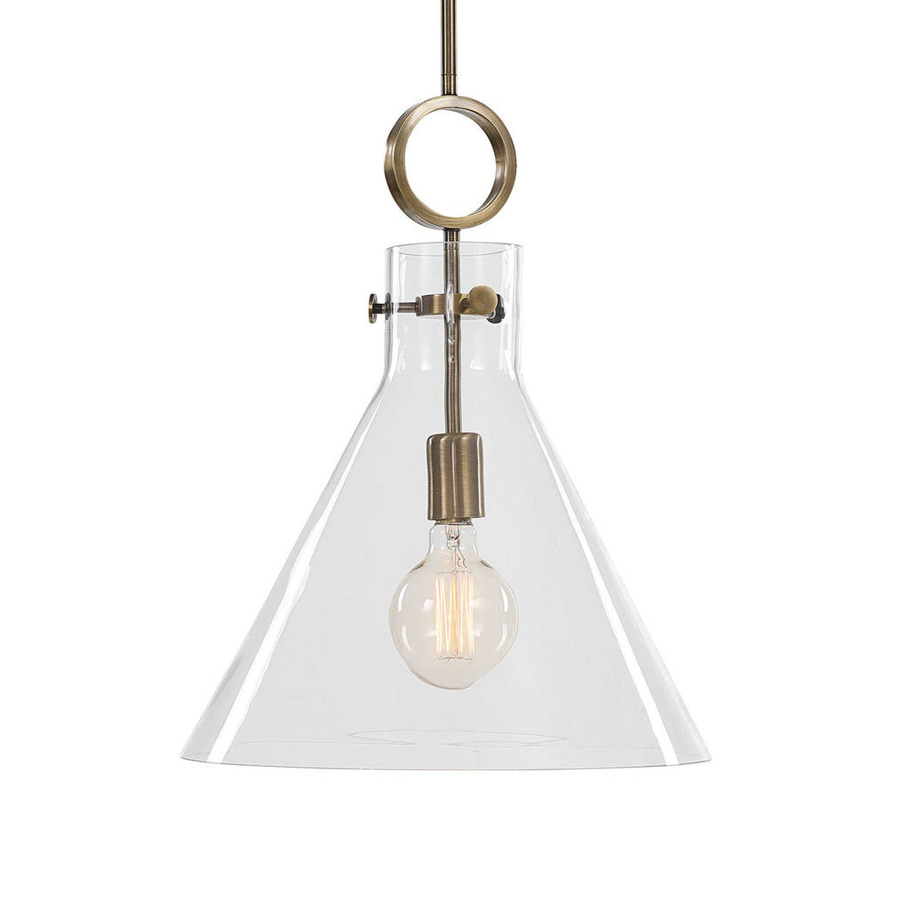 Imbuto Funnel Glass 1 Light Pendant - Bombay Mercantile