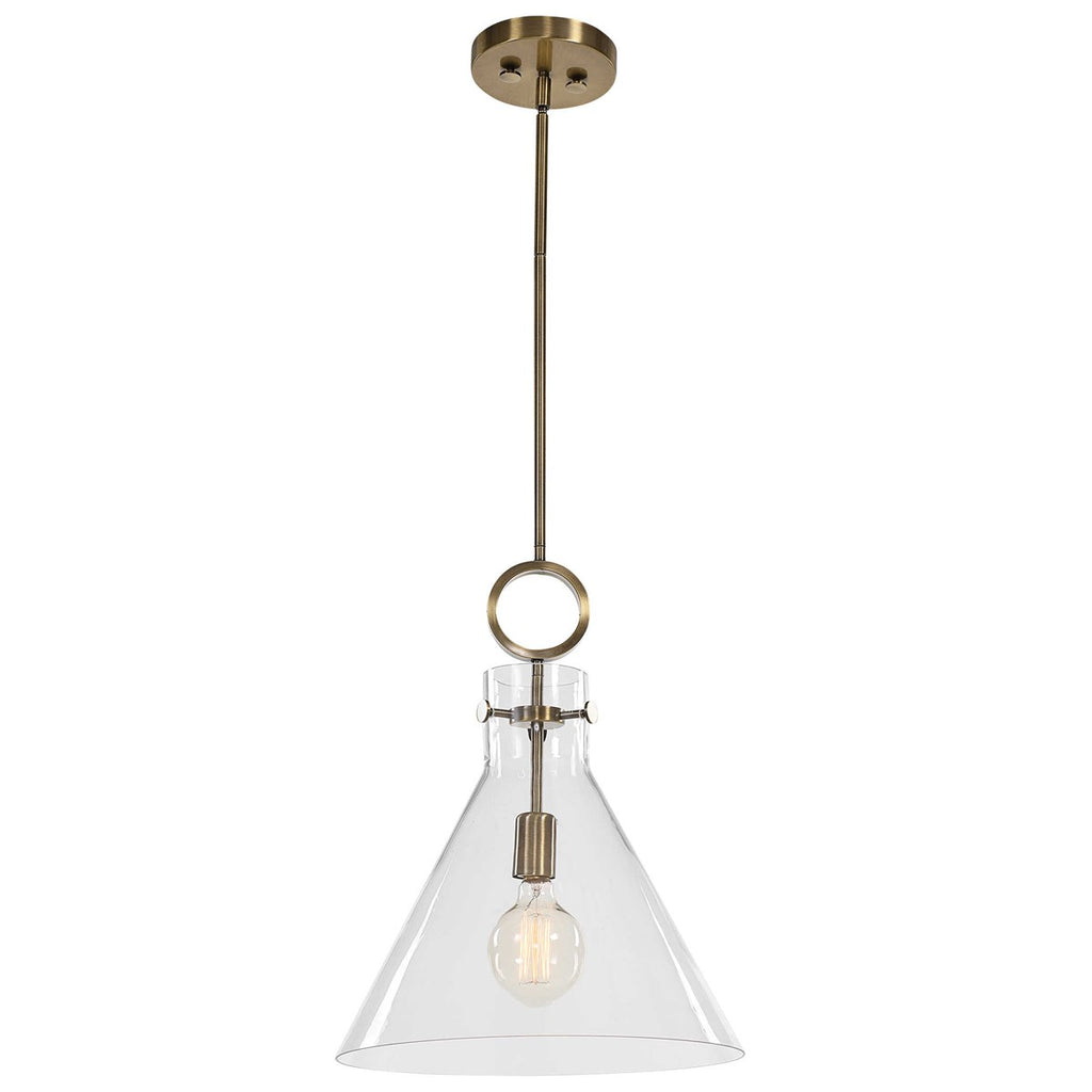 Imbuto Funnel Glass 1 Light Pendant - Bombay Mercantile