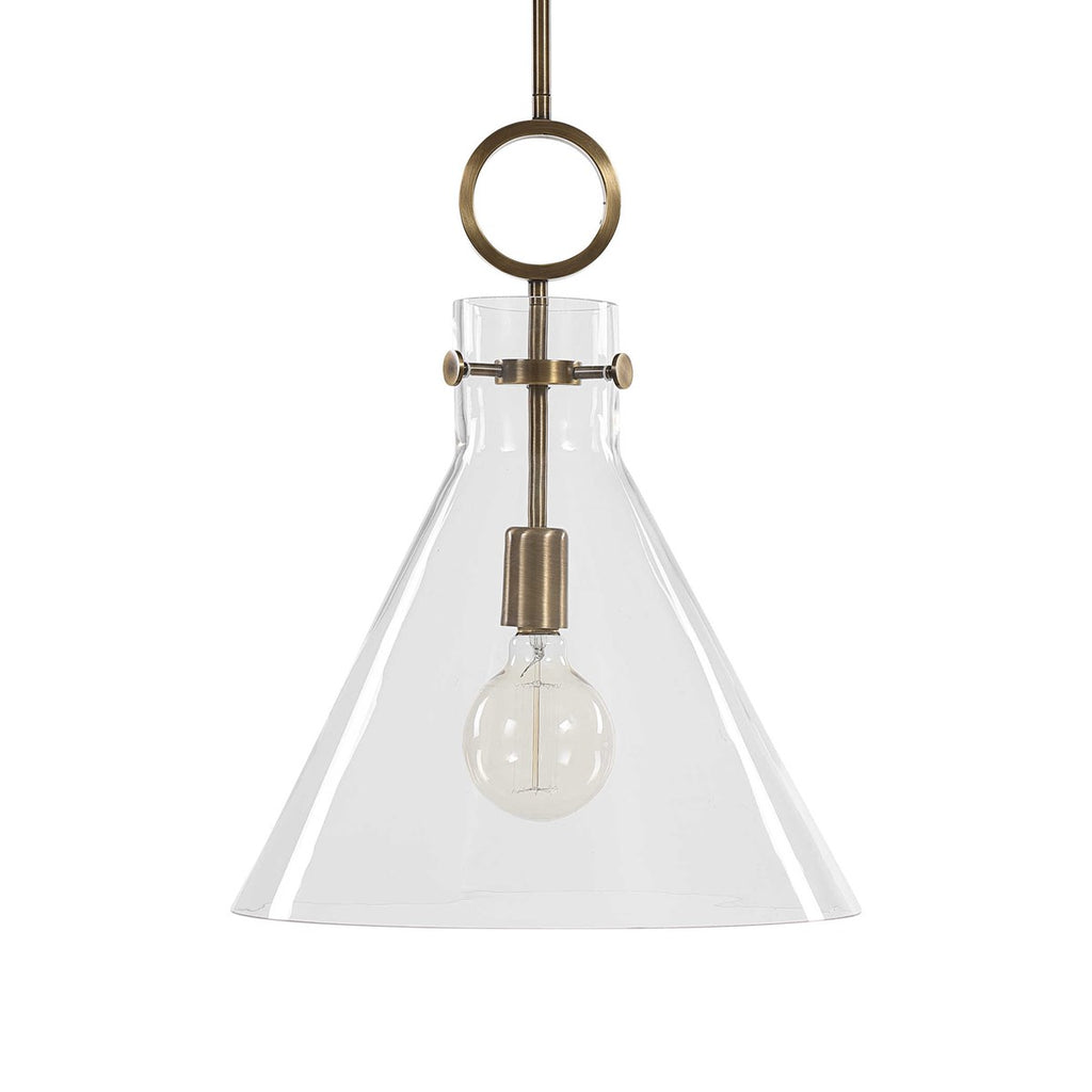 Imbuto Funnel Glass 1 Light Pendant - Bombay Mercantile