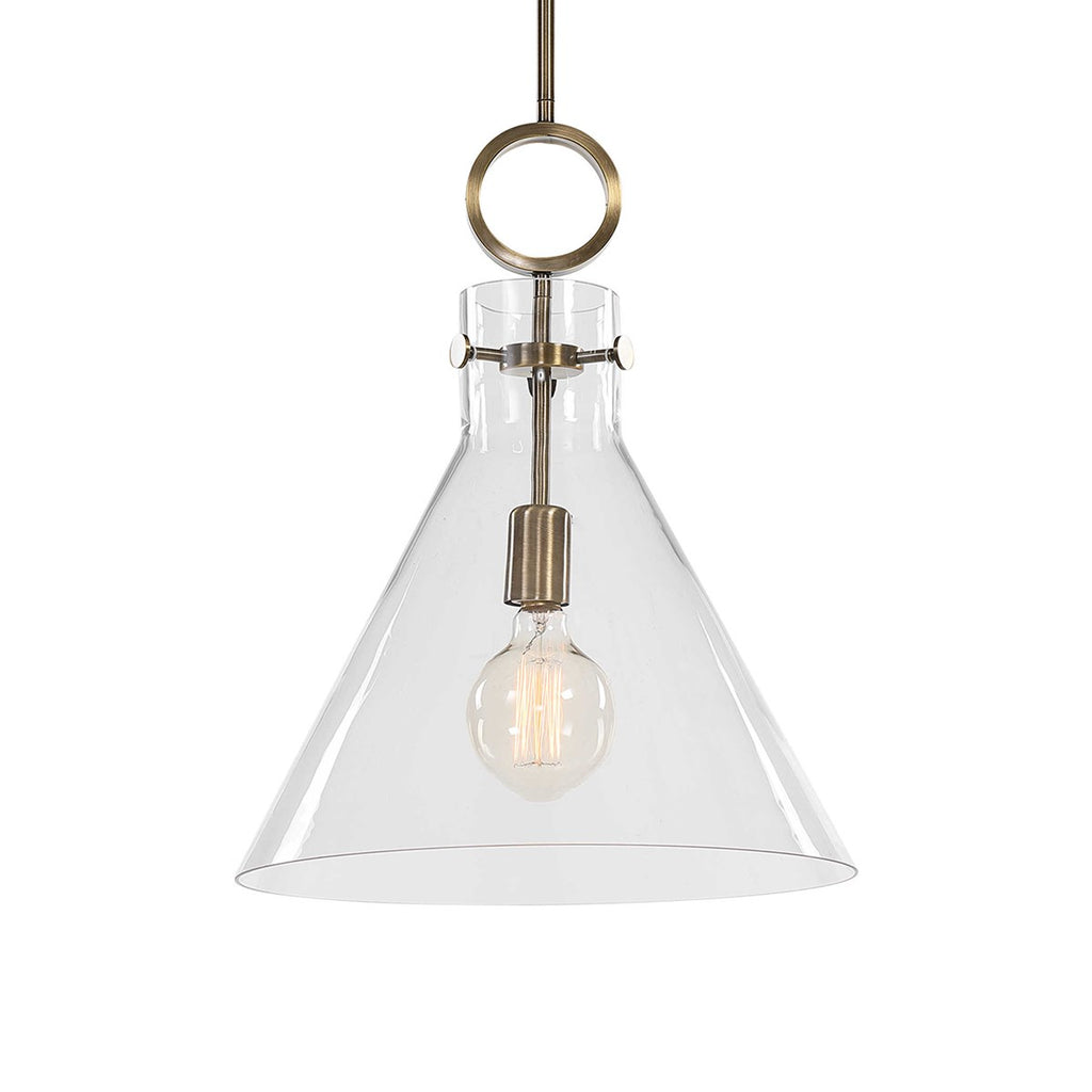 Imbuto Funnel Glass 1 Light Pendant - Bombay Mercantile