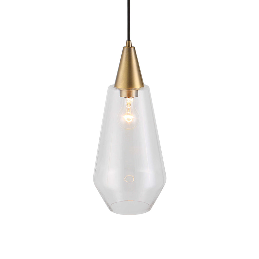 Eichler Antique Brass 1 Light Mini Pendant - Bombay Mercantile
