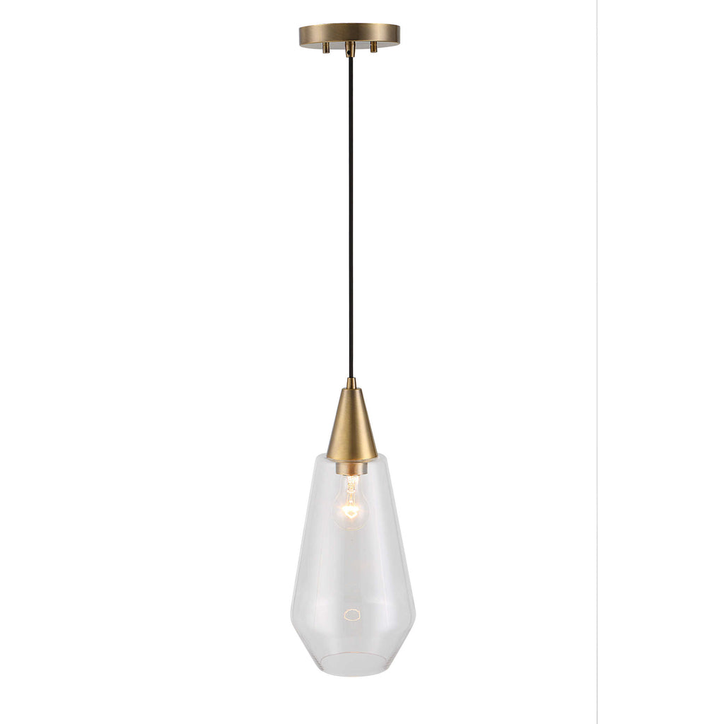 Eichler Antique Brass 1 Light Mini Pendant - Bombay Mercantile