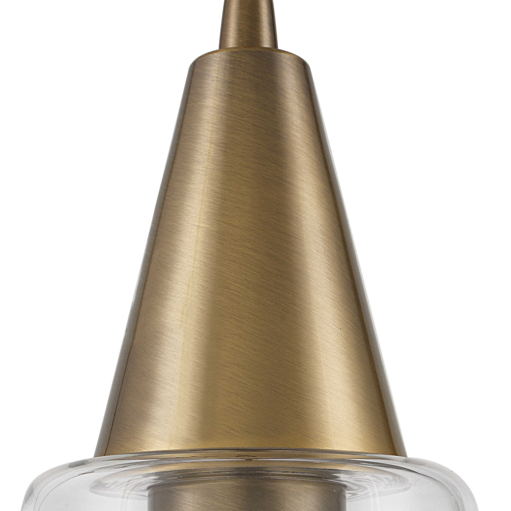 Eichler Antique Brass 1 Light Mini Pendant - Bombay Mercantile