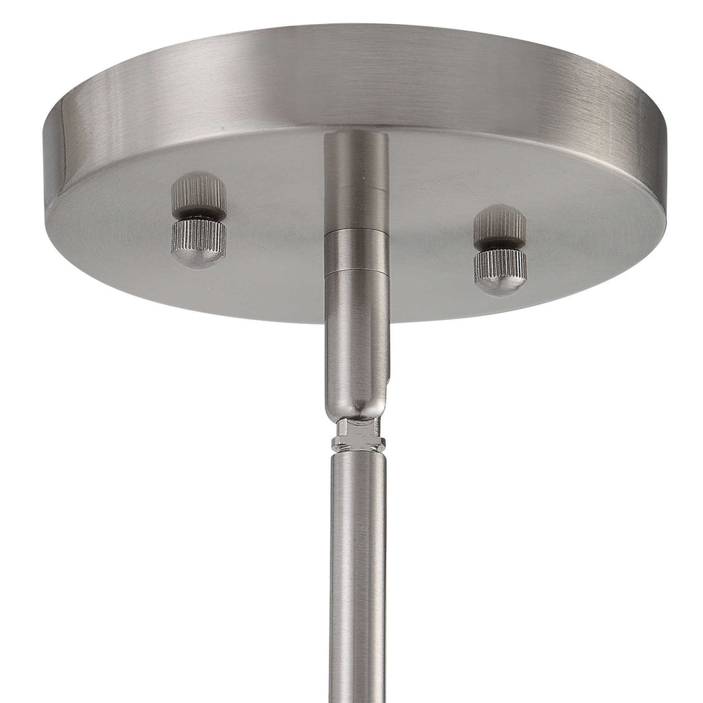 Manheim 1 Light Nickel Cylinder Pendant - Bombay Mercantile