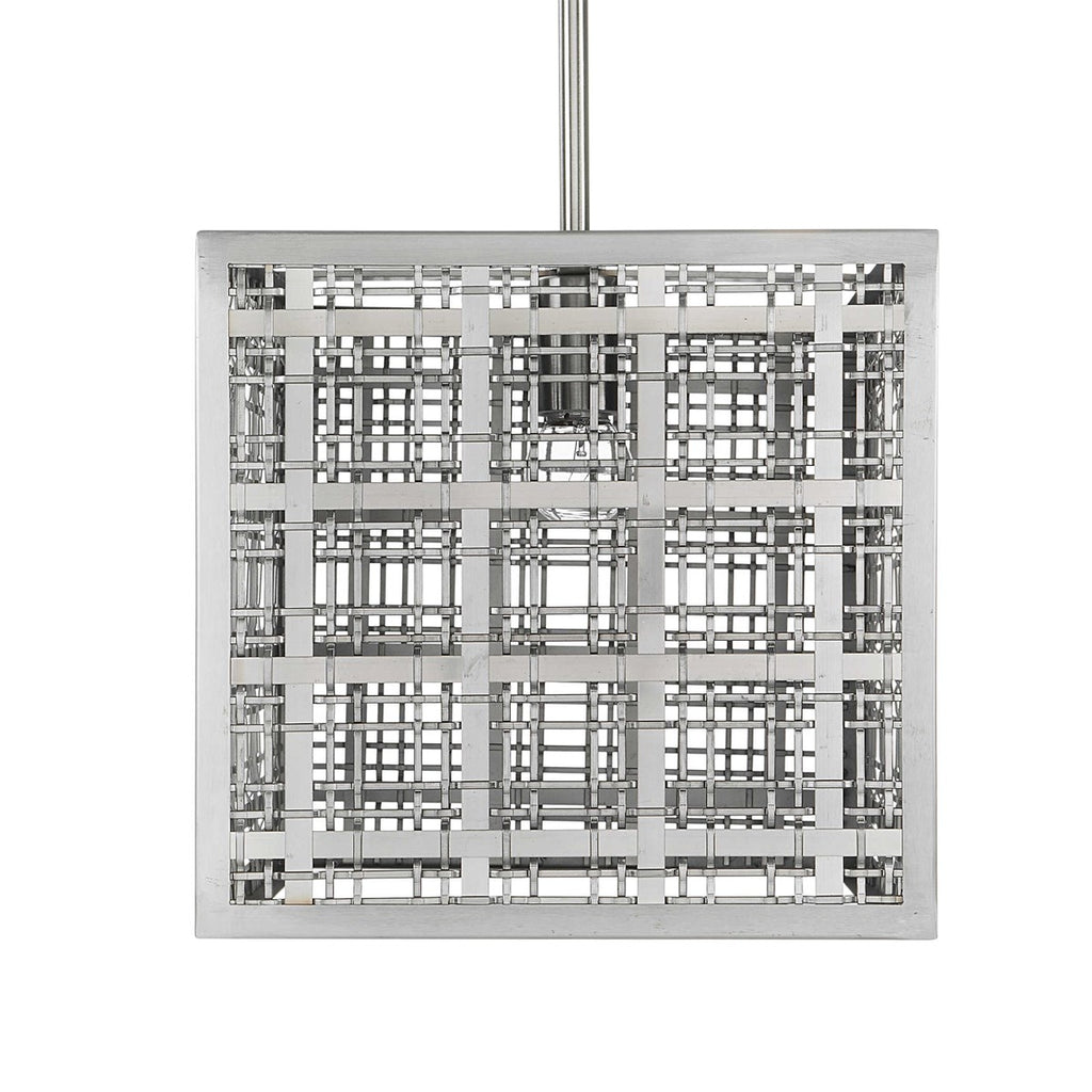 Pendleton 1 Light Nickel Pendant - Bombay Mercantile