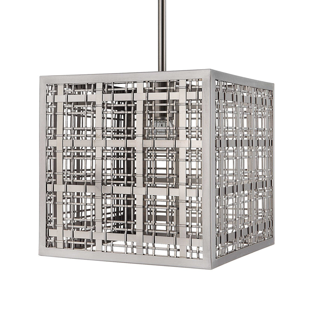 Pendleton 1 Light Nickel Pendant - Bombay Mercantile