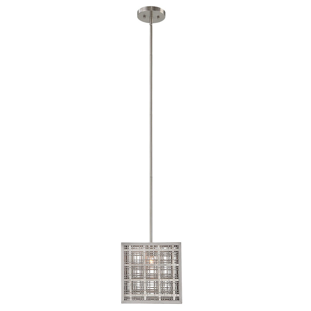 Pendleton 1 Light Nickel Pendant - Bombay Mercantile