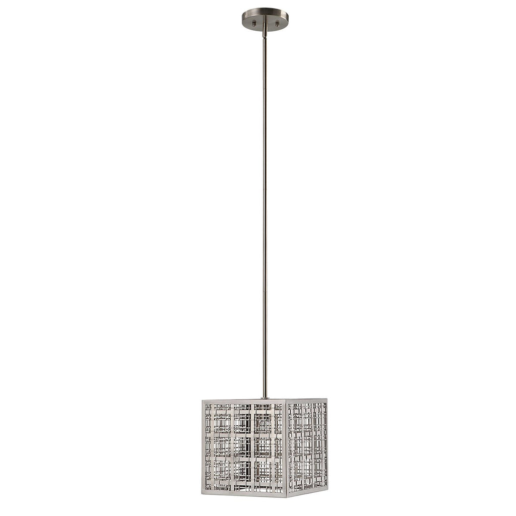 Pendleton 1 Light Nickel Pendant - Bombay Mercantile
