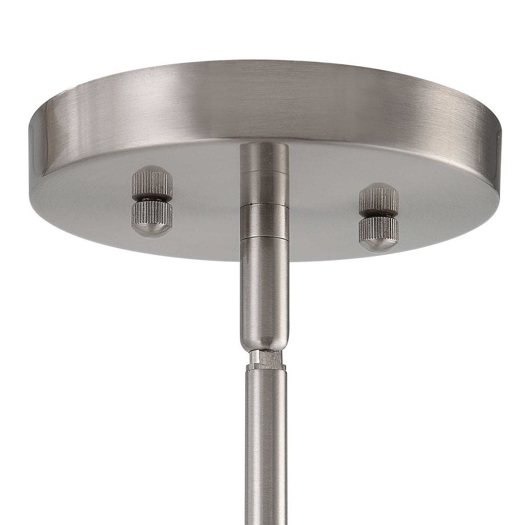 Pendleton 1 Light Nickel Pendant - Bombay Mercantile