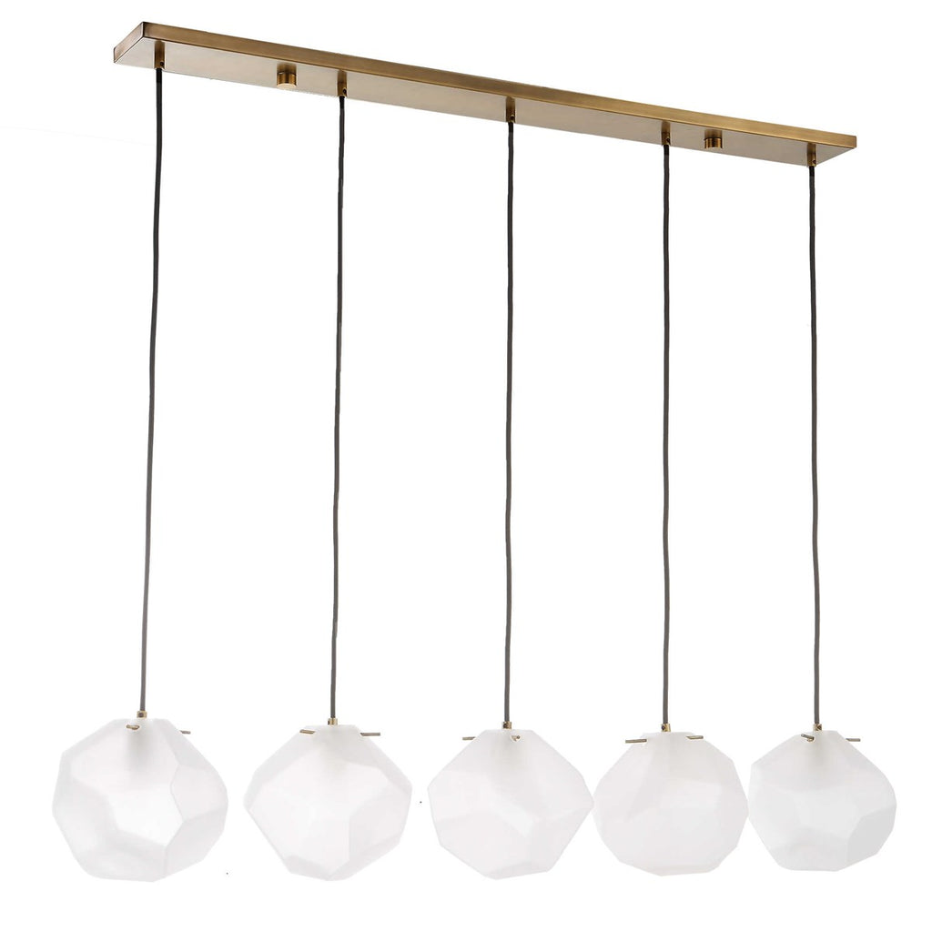 Geodesic 5 Light Linear Pendant - Bombay Mercantile