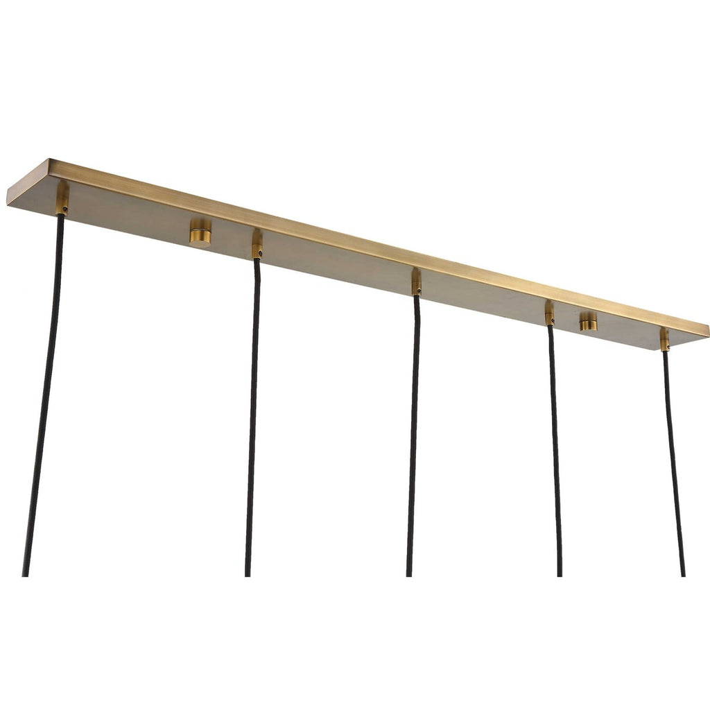 Geodesic 5 Light Linear Pendant - Bombay Mercantile