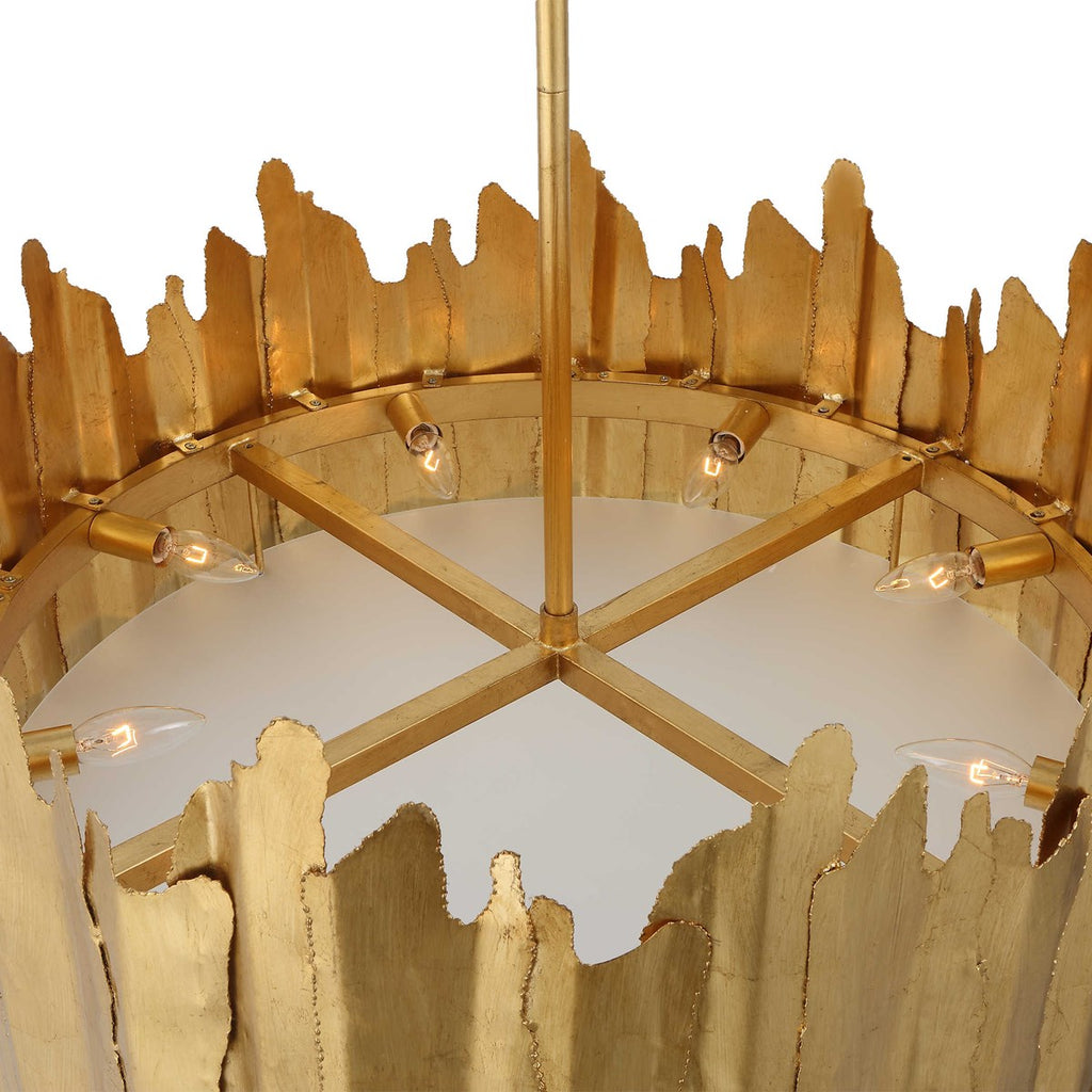 Golden Gate 8 Light Industrial Pendant - Bombay Mercantile