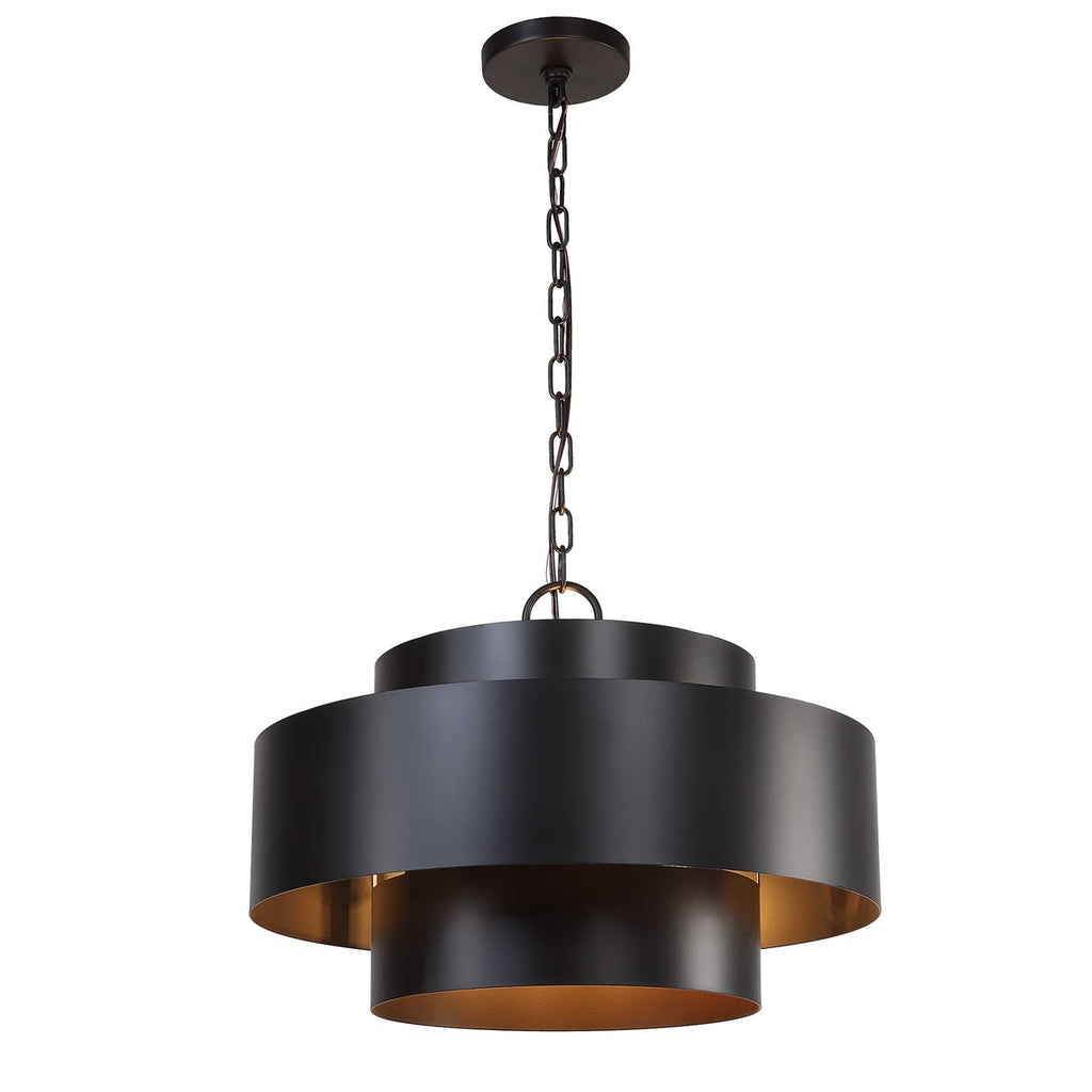 Youngstown Dark Bronze 4 Light Pendant - Bombay Mercantile