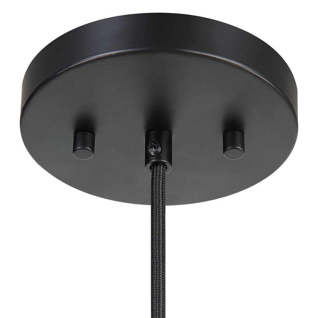 Nandi 1 Light Woven Black Pendant - Bombay Mercantile