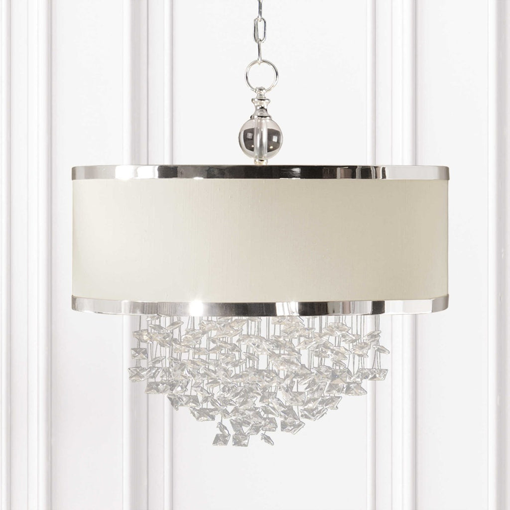 Fascination 3 Light Silken Drum Pendant - Bombay Mercantile