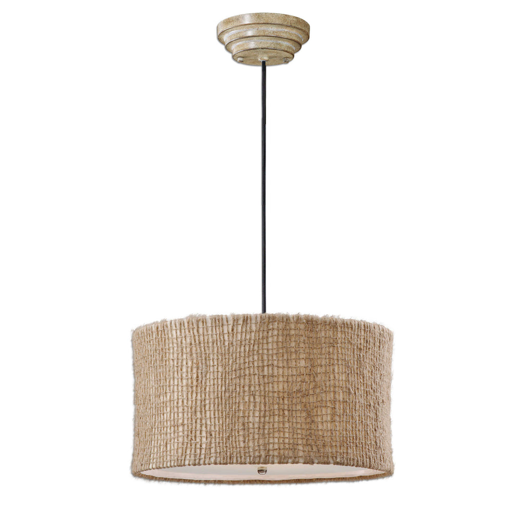 Burleson 3 Light Drum Pendant - Bombay Mercantile