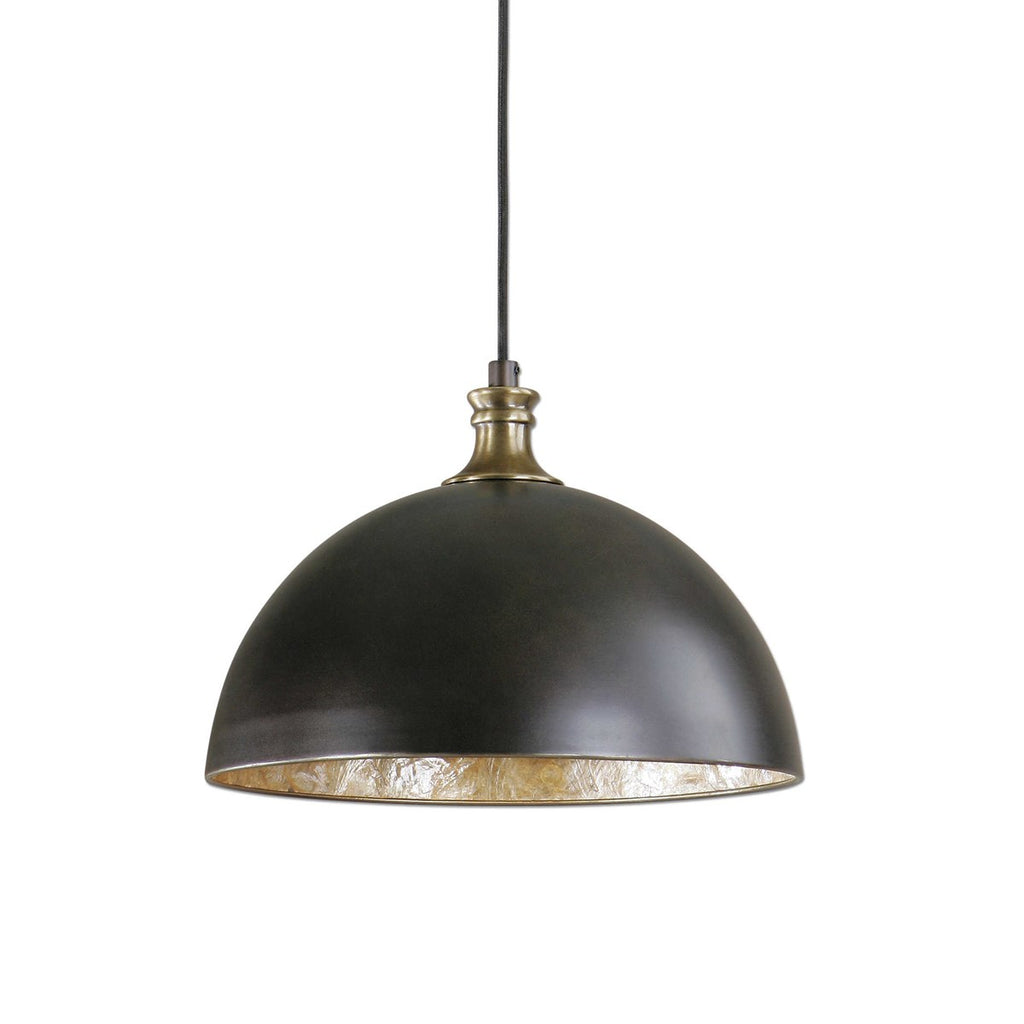 Placuna 1 Light Bronze Pendant - Bombay Mercantile
