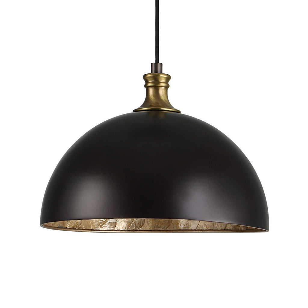 Placuna 1 Light Bronze Pendant - Bombay Mercantile