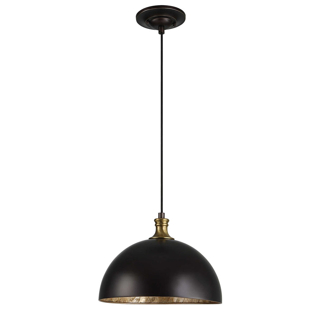 Placuna 1 Light Bronze Pendant - Bombay Mercantile