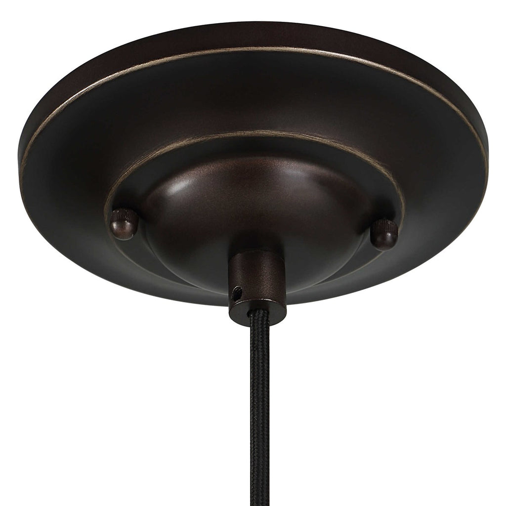 Placuna 1 Light Bronze Pendant - Bombay Mercantile