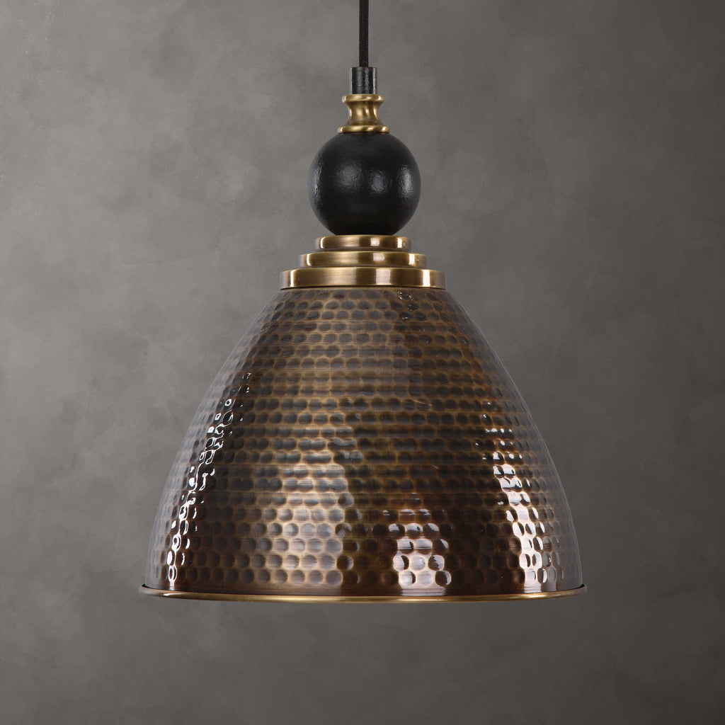 Adastra 1 Light Antique Brass Pendant - Bombay Mercantile