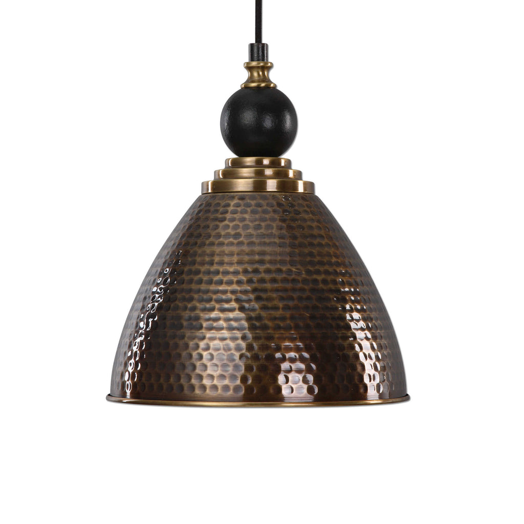 Adastra 1 Light Antique Brass Pendant - Bombay Mercantile