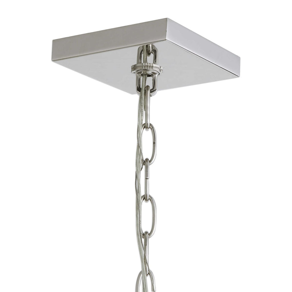Euclid 6 Light Nickel Cube Pendant - Bombay Mercantile