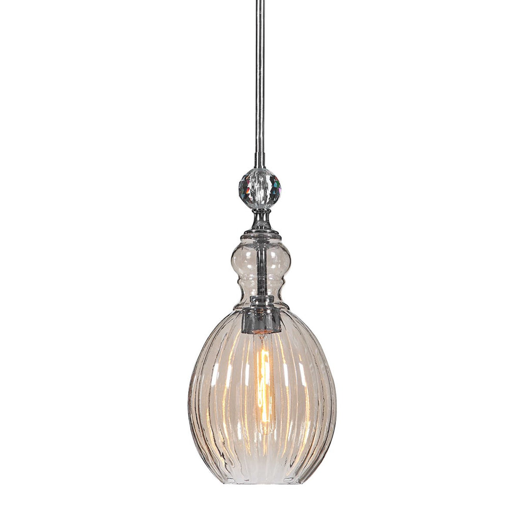 GiGi 1 Light Glass Mini Pendant - Bombay Mercantile