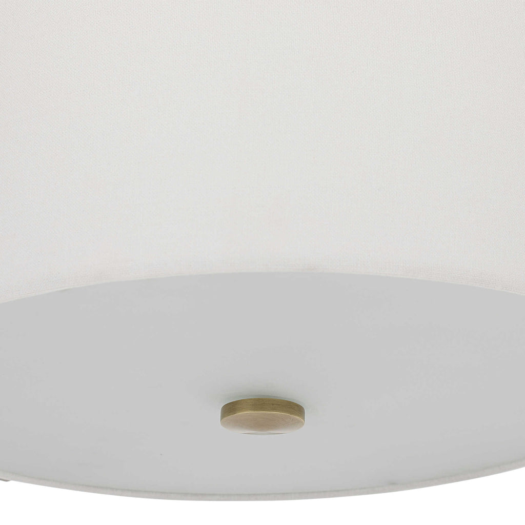 Colfax Brass 3 Light Semi Flush - Bombay Mercantile