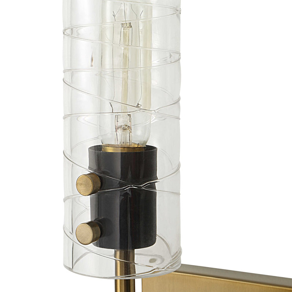 Telesto 1 Light Brass Sconce - Bombay Mercantile