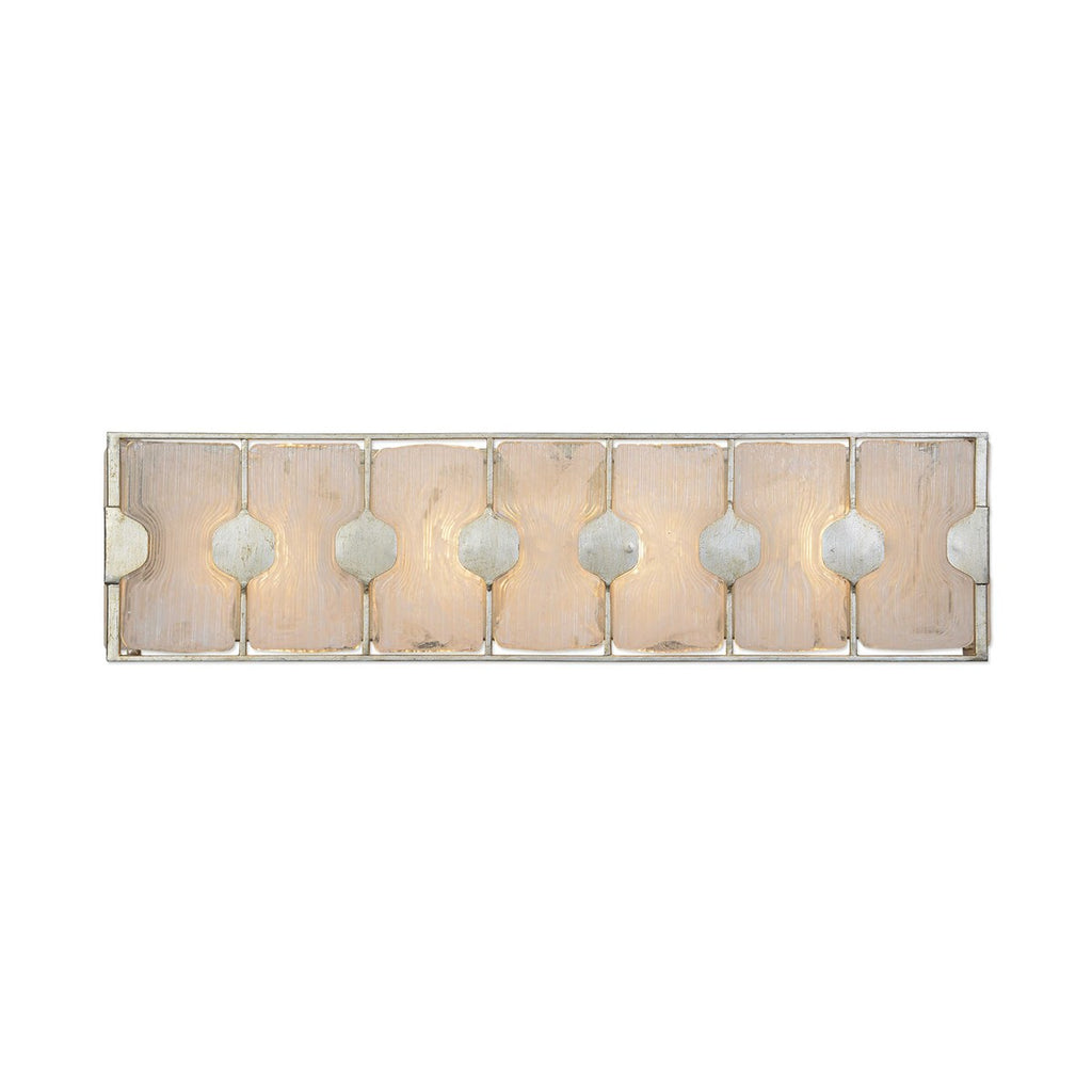 Rene 4 Light Swirl Glass Vanity - Bombay Mercantile