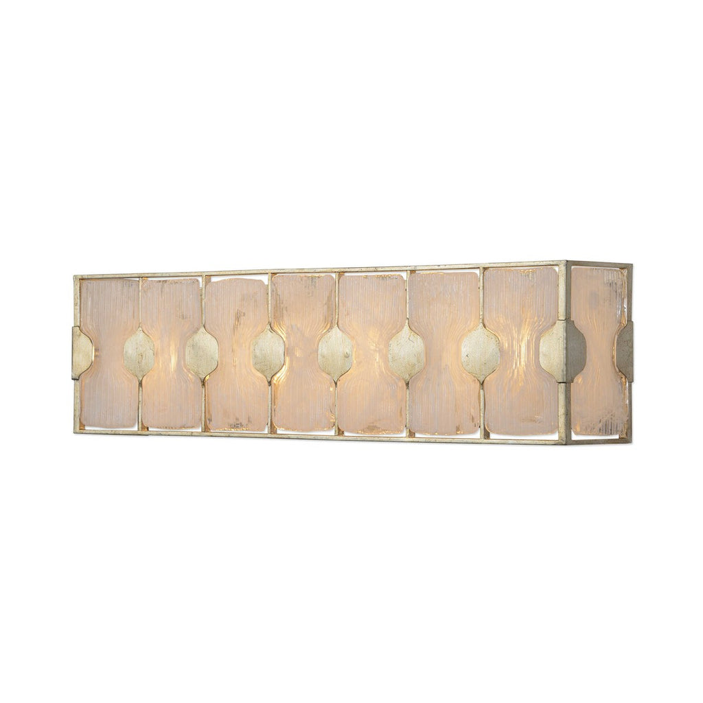 Rene 4 Light Swirl Glass Vanity - Bombay Mercantile