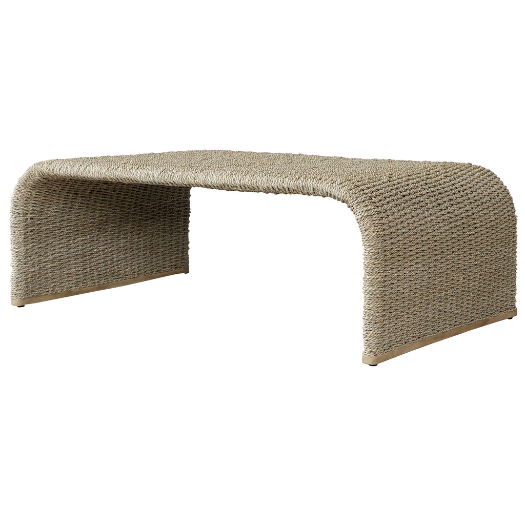 Calabria Woven Seagrass Coffee Table - Bombay Mercantile
