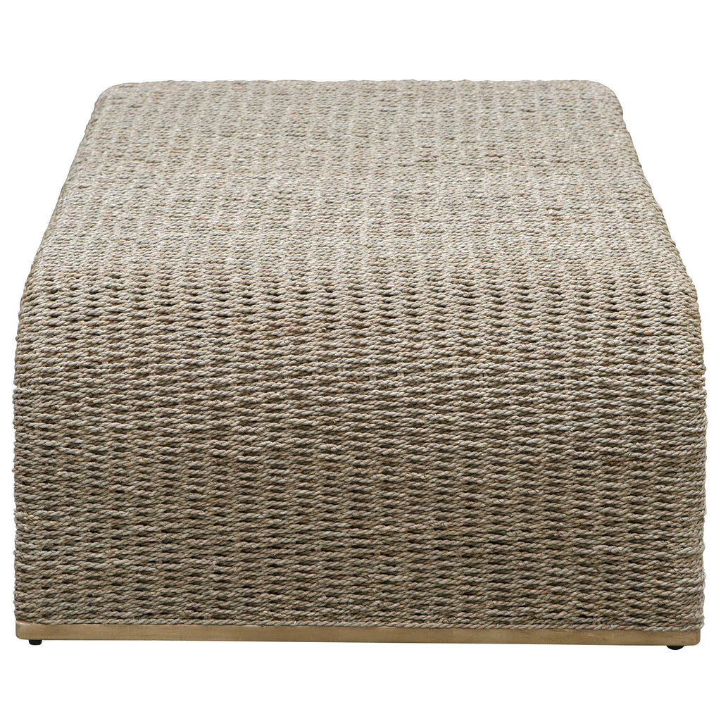 Calabria Woven Seagrass Coffee Table - Bombay Mercantile