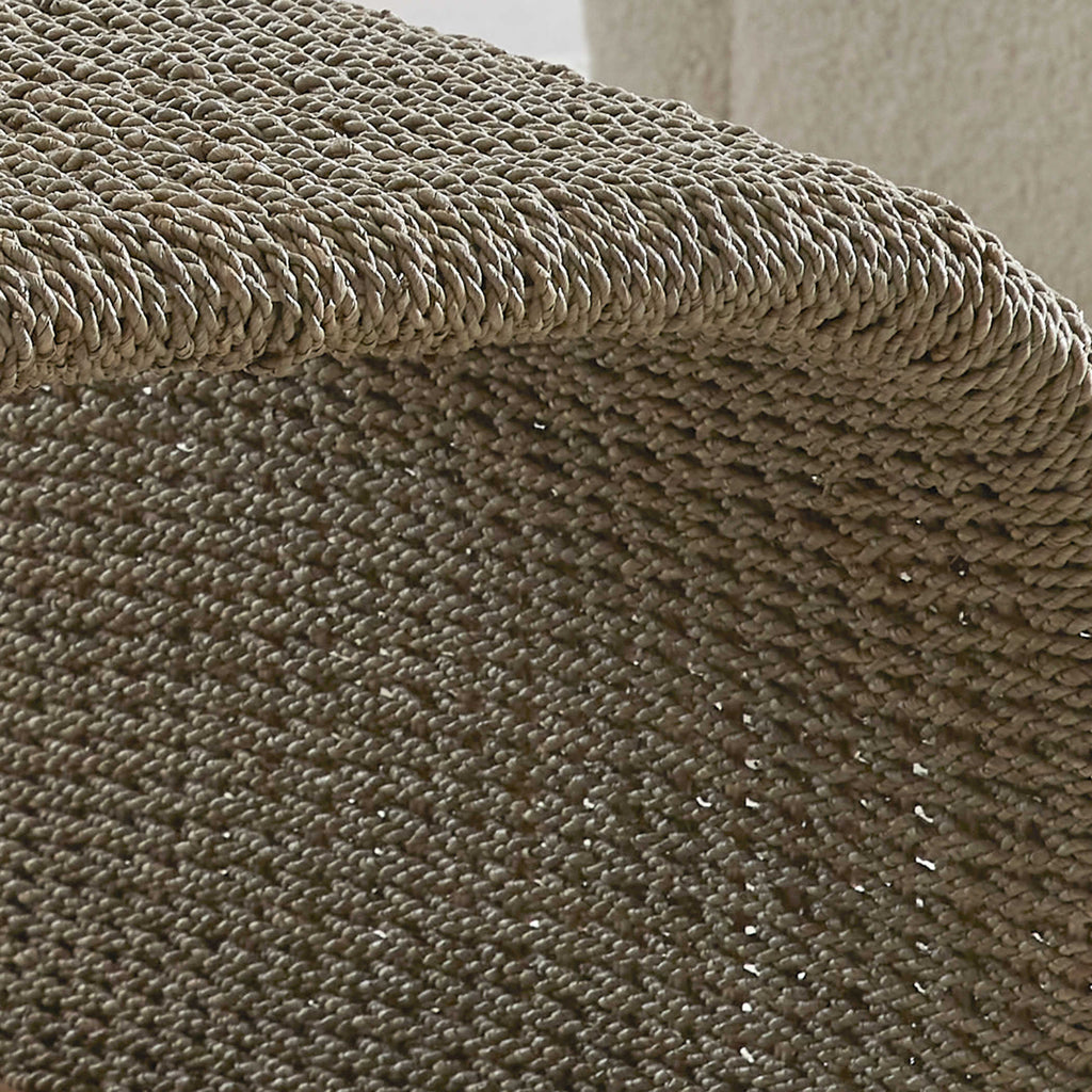 Calabria Woven Seagrass Coffee Table - Bombay Mercantile